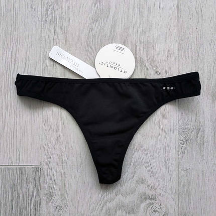 Набір 2 шт. ATLANTIC Basic жіночі стрінги розмір XS чорного кольору, фото 1