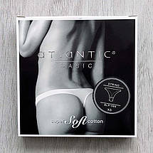 Набір 2 шт. ATLANTIC Basic жіночі стрінги розмір XS чорного кольору, фото 3