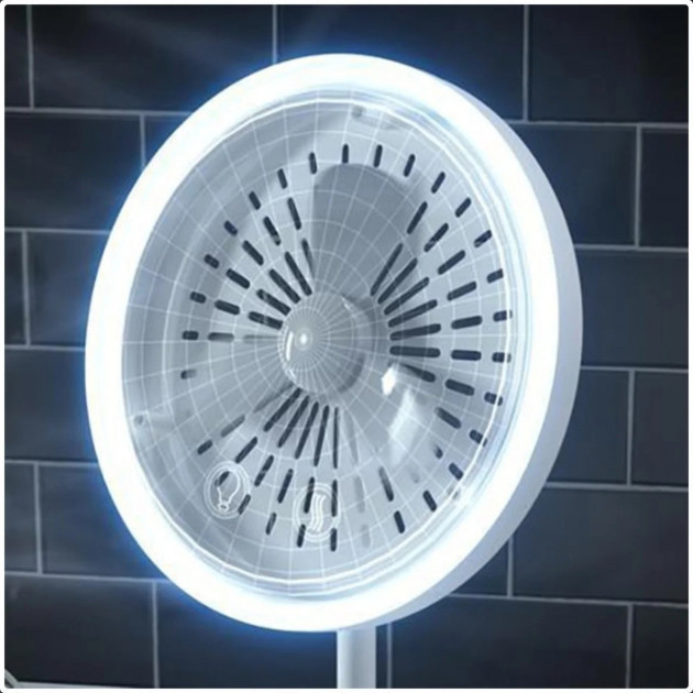 Круглое настольное зеркало с подсветкой и вентилятором Beauty Breeze Mirror WIB435 - фото 6 - id-p2035723715