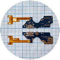 Шлейф Tecno Pop 2F B1F с разъемами зарядки и наушников, микрофоном - нижняя плата AAA
