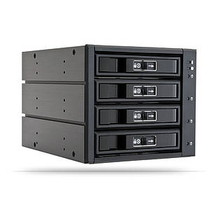 Бекплейн Chieftec CBP-3141SAS 3x5.25" -> 4x3.5" HDDs Hot-Swap Aluminium