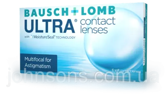 Лінзи Bausch + Lomb Ultra multifocal for astigmatism 1уп (6шт) | Контактні лінзи мультифокальні для астигматизму, фото 1