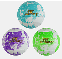 Мяч волейбольный C 60986 "TK Sport" 3 вида, материал мягкий PVC, вес 280-300 граммов, размер №5