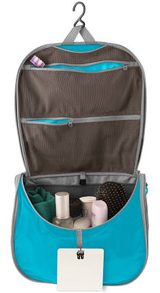 Підвісна дорожня косметичка Sea to Summit Ultra-Sil Hanging Toiletry Bag, L (Blue Atoll), фото 1