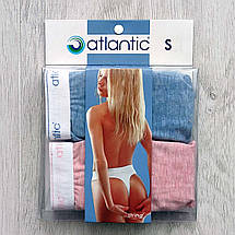 Набір жіночі стрінги ATLANTIC із 2 шт. розмір S блакитного та рожевого кольору, фото 2