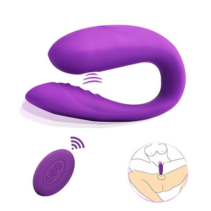 Вакуумний вібратор для пар - Фіолетовий - Вібратори, фото 1