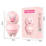 Вібратор - язик для клітора і сосків Свинка - Рожевий - Вібратори, фото 2