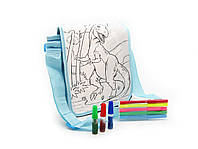 Сумка раскраска 2039 с набором фломастеров и глиттерным клеем