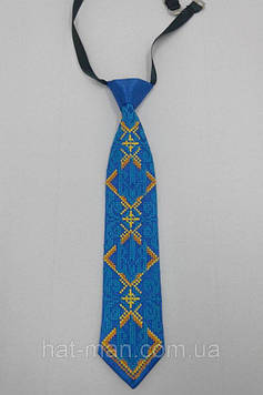 Краватка з вишивкою, з тризубцем, дитяча Код/Артикул 2