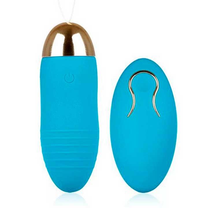 Яскраве віброяйце з Д/У USB - Блакитний - Вібратори, фото 1