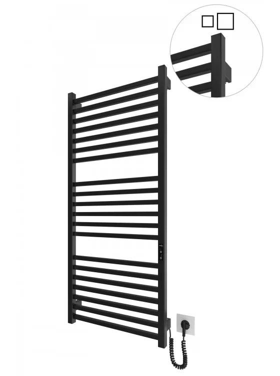 Електрична рушникосушка Mario HF London (Токіо) 1170х530 Чорний мат, фото 1