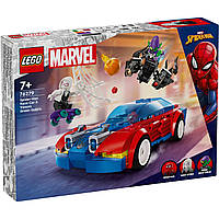 Конструктор LEGO Super Heroes Автомобиль для гонок Человека-Паука и Зеленый Гоблин с ядом Венома 227 деталей