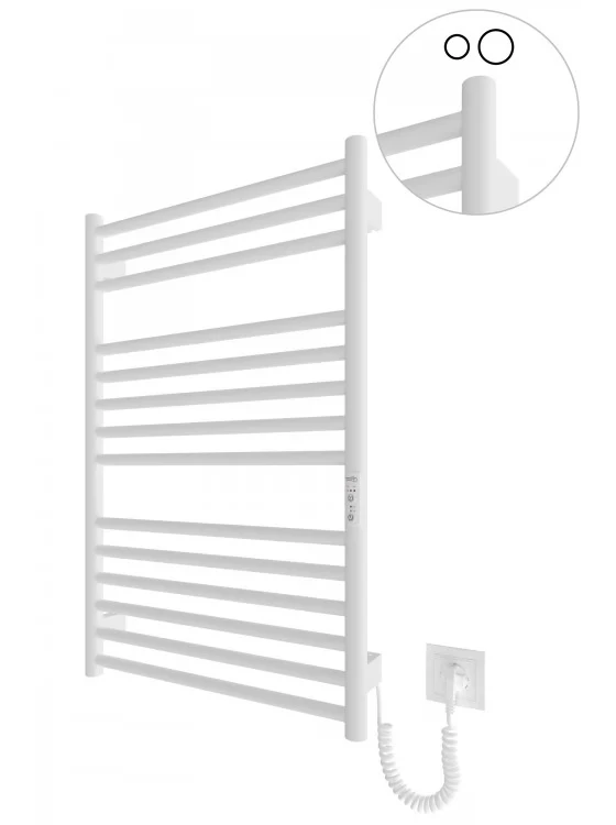 Електрична рушникосушка Mario HF Greenwich (Фенікс) 770х530 Білий мат, фото 1