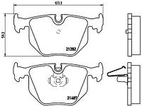 Тормозные колодки дисковые BMW 5 (E39) / BMW 7 (E38) 1994-2012 г.