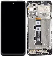Дисплей для Motorola Moto G22 (PATW0031UA) XT2231-2 із сенсором чорний + рамка оригінал (Китай)