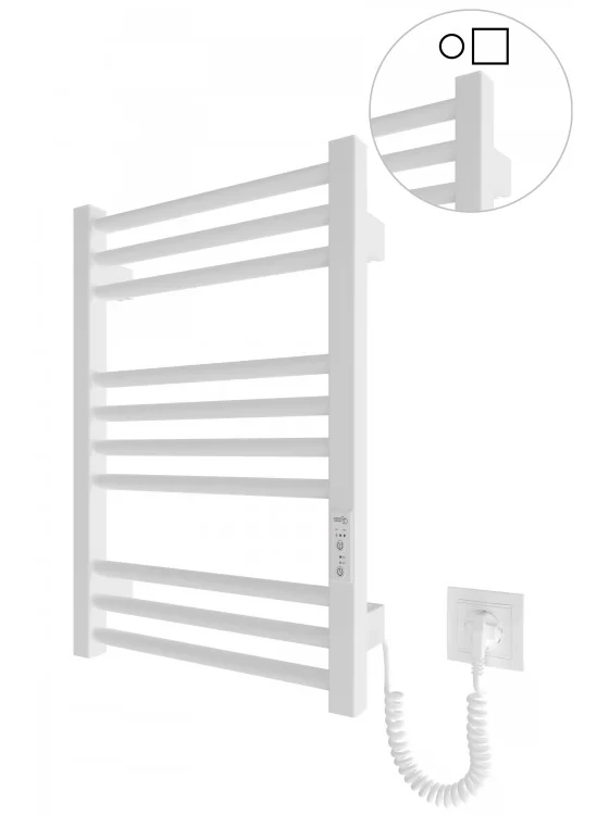 Електрична рушникосушка Mario HF Derby (Гера) 1170х530 Білий мат, фото 1