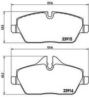 Тормозные колодки дисковые BMW 2 (F45) / BMW 1 (E87) 2003-2021 г.