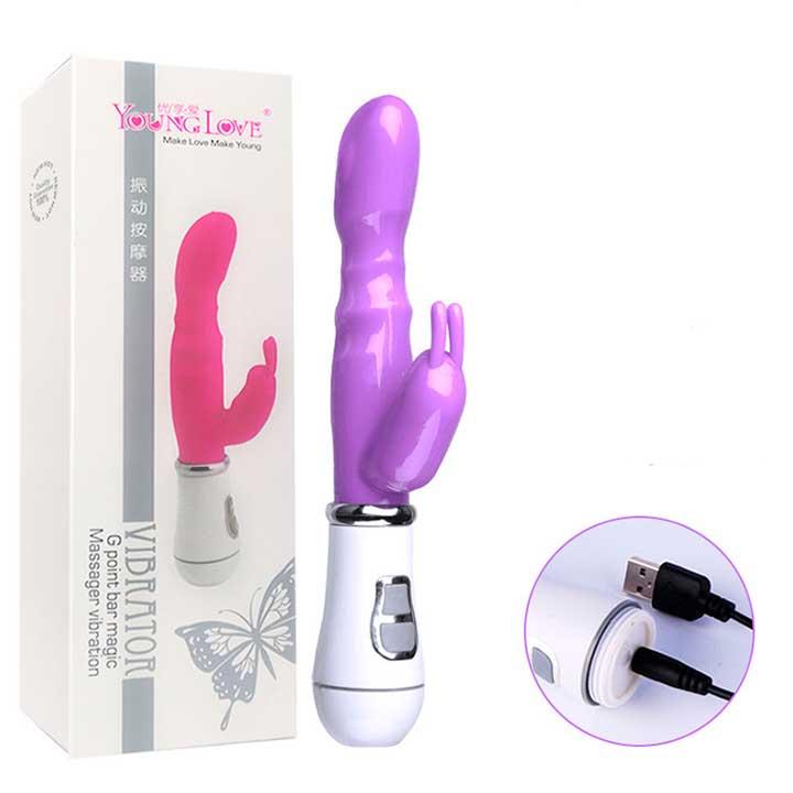 Вібратор Bunny USB - Фіолетовий - Вібратори, фото 1