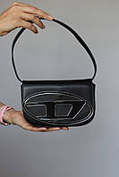 Женская сумка DIESEL 1DR Shoulder Bag black женская сумка, сумка Дизель черного цвета