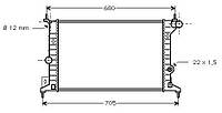 Радиатор OPEL VECTRA B (J96) 1995-2004 г.