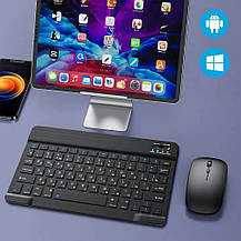 Бездротова міні Bluetooth-клавіатура та миша для телефона планшета Android iOS Windows, фото 6