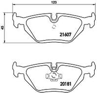 Тормозные колодки дисковые BMW Z1 / BMW 3 (E36) / BMW Z3 (E36) 1988-2003 г.