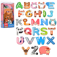 Набор магнитных букв Bambi 2058 Английский (Розовый) Dobuy Набір магнітних літер Bambi 2058 Англійська