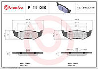 Тормозные колодки дисковые DODGE NEON / CHRYSLER NEON 1986-2010 г.