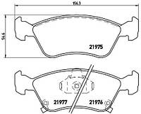 Тормозные колодки дисковые TOYOTA AVENSIS (_T22_) 1997-2003 г.