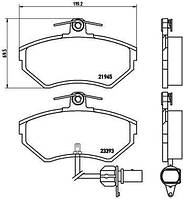 Тормозные колодки дисковые SEAT EXEO (3R2) / AUDI A4 B7 (8EC) 1994-2013 г.