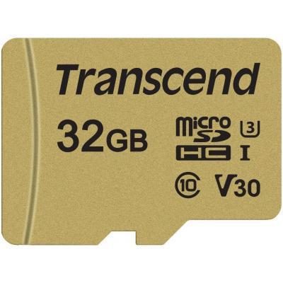 Картка пам'яті Transcend 32 GB microSDHC class 10 UHS-I U3 V30 (TS32GUSD500S)