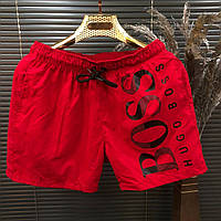 Плавки хуго чос мужские красные HUGO BOSS Red плавательные шорты босс шорты мужские шорты для спорта Dobuy