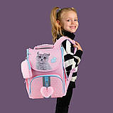 Рюкзак шкільний каркасний Kite Studio Pets на зріст 115-130 см, 35х25х13 см, 964 г, Рожевий (SP24-501S), фото 2