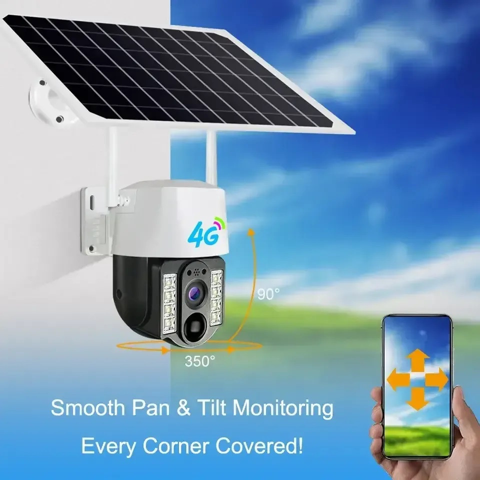 Вулична Wifi камера відеонагляду tp8 v380 4G pro WiFi під сім карту 4G sim з сонячною панеллю Лучшая цена