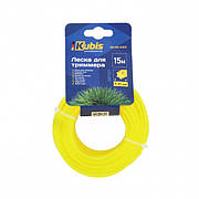 Ліска для тримера Kubis 3 мм*15 м, "зірка"