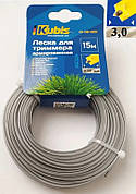 Ліска для тримера армована Kubis 3 мм*15 м, "зірка"