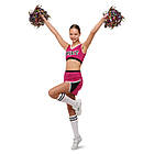 Костюм для чирлідінгу (спідниця, топ, помпони) LIDONG LD-4886 розмір S-M кольори в асортименті, фото 5