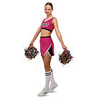 Костюм для чирлідінгу (спідниця, топ, помпони) LIDONG LD-4886 розмір S-M кольори в асортименті, фото 6