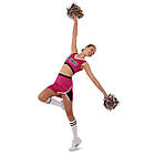 Костюм для чирлідінгу (спідниця, топ, помпони) LIDONG LD-4886 розмір S-M кольори в асортименті, фото 9