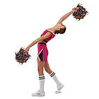 Костюм для чирлідінгу (спідниця, топ, помпони) LIDONG LD-4886 розмір S-M кольори в асортименті, фото 10