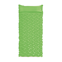 Надувний матрац для плавання Intex 58807 з подушкою (Зелений) Dobuy