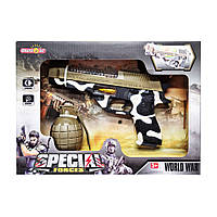 Детский звуковой Пистолет 814Y с игрушечной гранатой Dobuy Дитячий звуковий Пістолет 814Y із іграшковою