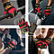 Спортивні рукавички Tavialo Black-Red-Yellow L чоловічі, фото 2