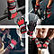 Спортивні рукавички Tavialo Black-Gray-Red M, фото 4