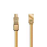 Кабель Lightning-microUSB-Type-C-USB 1 м Gplex Remax RC-070th-Gold l