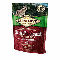 Сухой корм для выведения шерсти у кошек Carnilove Cat Duck & Pheasant - Hairball Controll 400 г (утка и фазан)