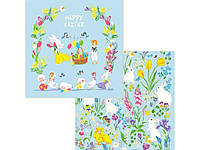 Салфетки Пасхальные праздничные 33*33 18шт (HAPPY EASTER МИКС) 3слой ТМ Silken BP