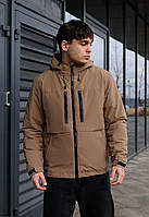 Куртка коричневая мужская курточка Staff ba brown Dobuy Куртка коричнева чоловіча курточка Staff ba brown