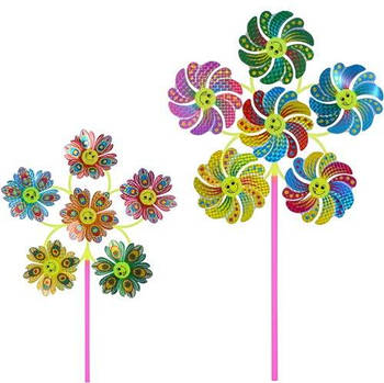Вітрячок на паличці Квітка 30см MR0667 G-Rich