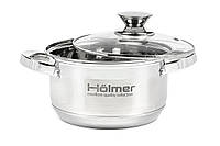 Кастрюля с крышкой Holmer CR-12520-SS 2 л 16 см d